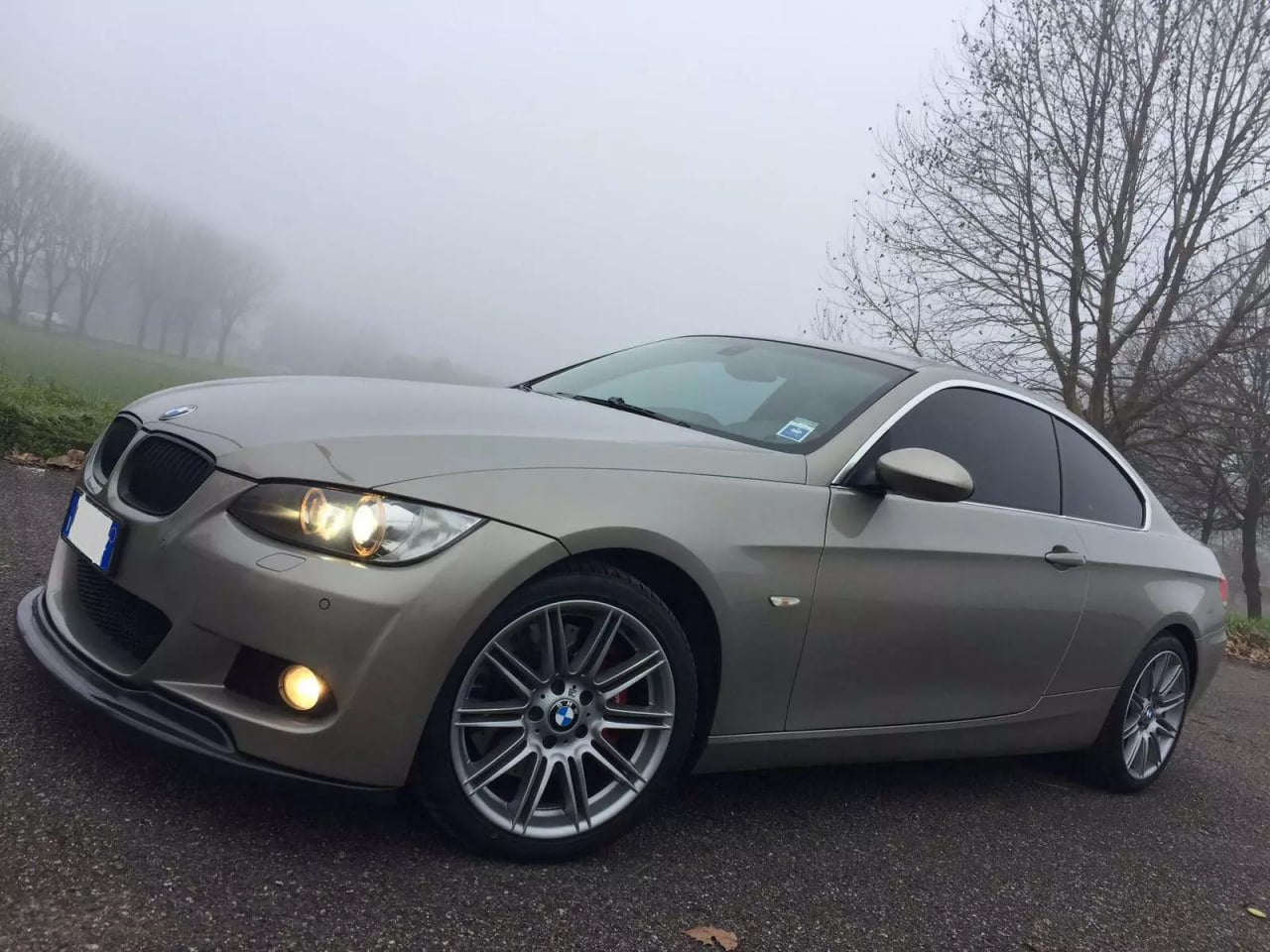 ART. 0692 SPLITTER BMW SERIE 3 E92 E93 MTECH 2005-2010 NERO LUCIDO