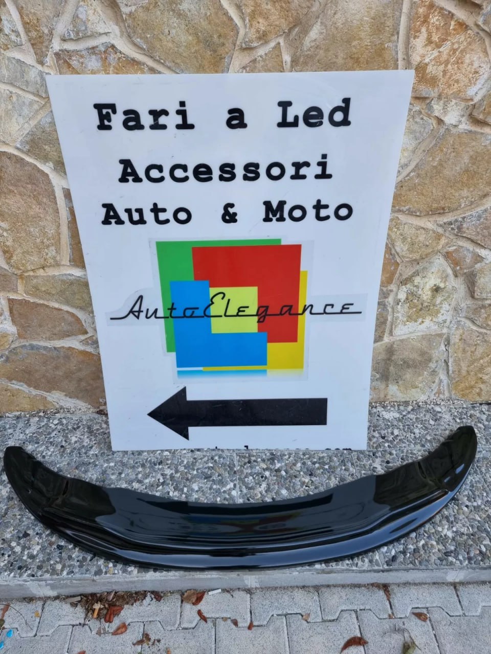 ART. 0692 SPLITTER BMW SERIE 3 E92 E93 MTECH 2005-2010 NERO LUCIDO