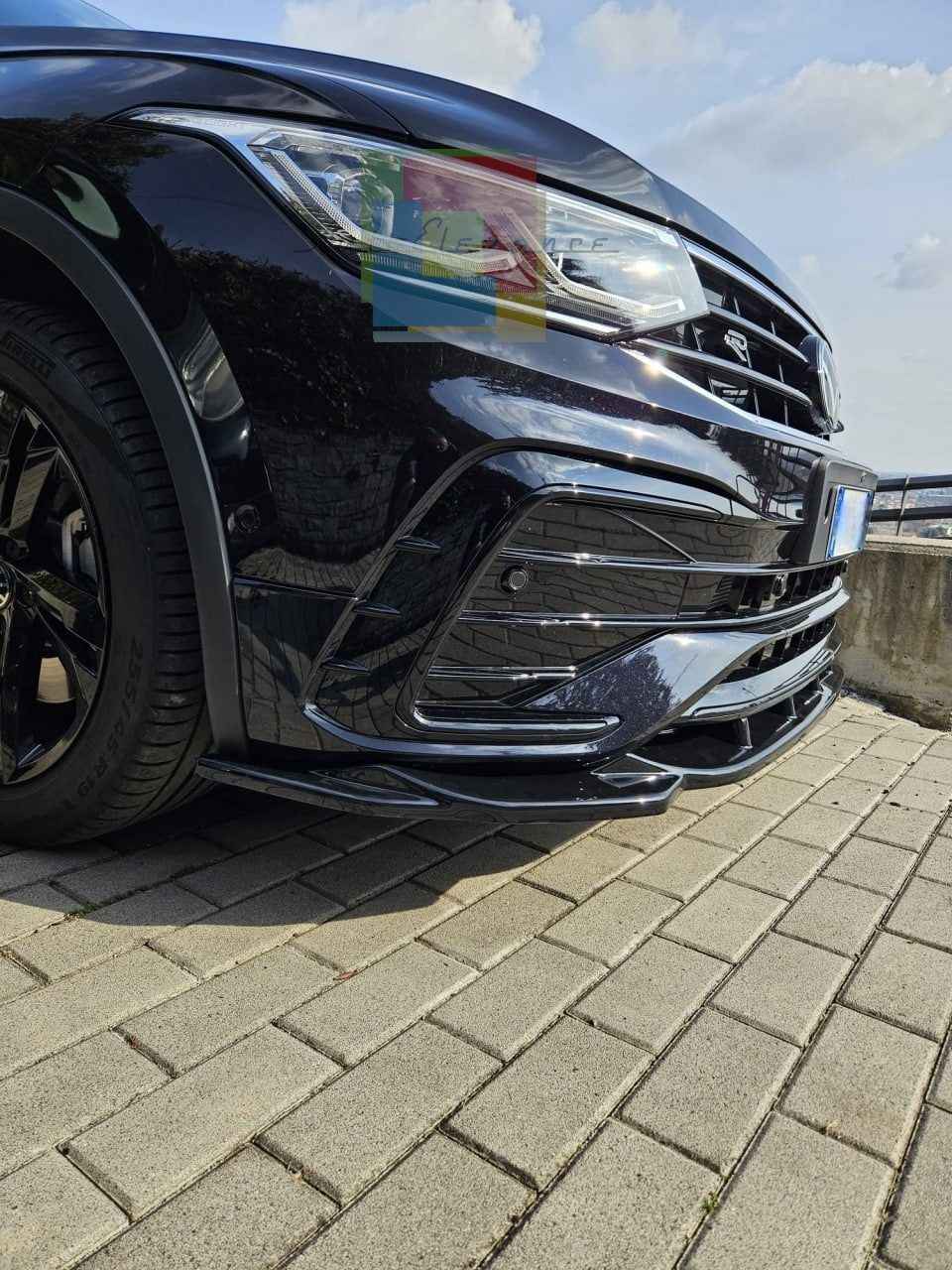 🔥SPLITTER VW TIGUAN 2020+ R RLINE NERO LUCIDO🔥