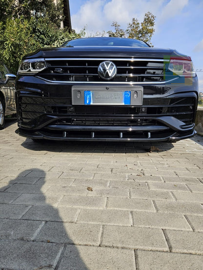 🔥SPLITTER VW TIGUAN 2020+ R RLINE NERO LUCIDO🔥