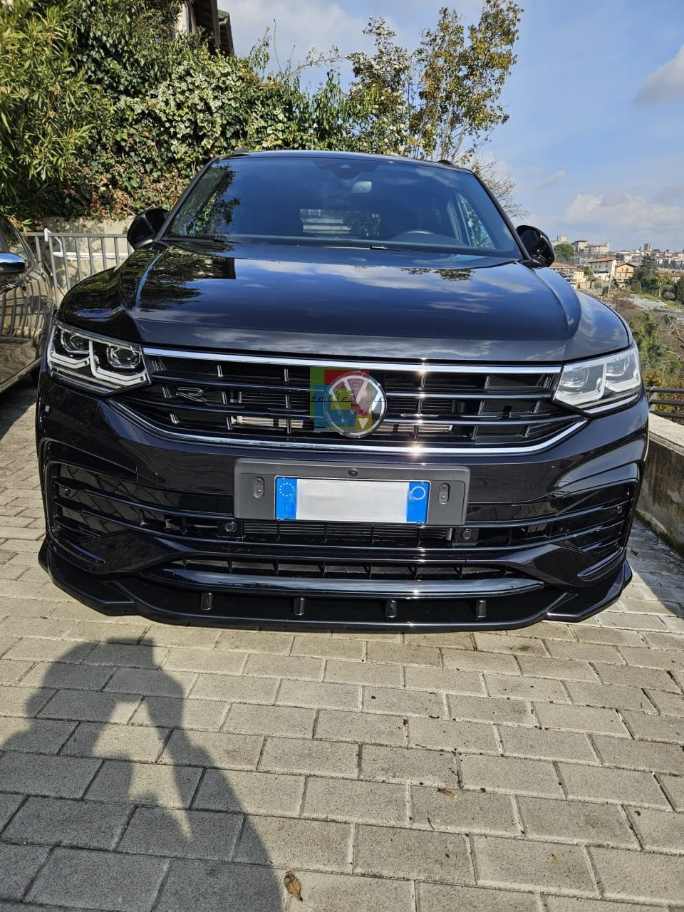 🔥SPLITTER VW TIGUAN 2020+ R RLINE NERO LUCIDO🔥