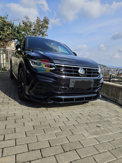 🔥SPLITTER VW TIGUAN 2020+ R RLINE NERO LUCIDO🔥