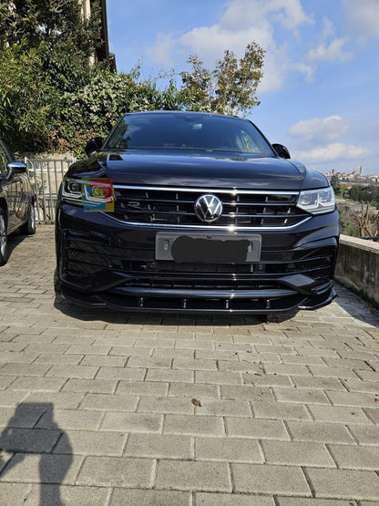🔥SPLITTER VW TIGUAN 2020+ R RLINE NERO LUCIDO🔥