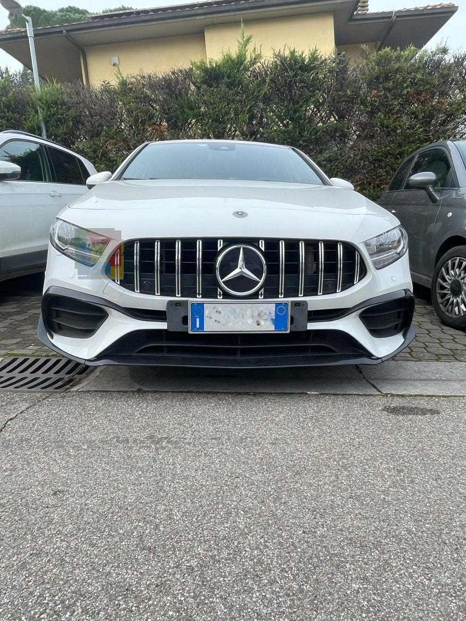 💥0221 PARAURTI ANTERIORE ADATTO PER MERCEDES CLASSE A W177 LOOK AMG A45S A45💥