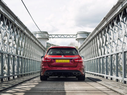 🔥DIFFUSORE CLASSE C W205 2015-2018 BERLINA STATION C63 + TERMINALI CROMATI🔥