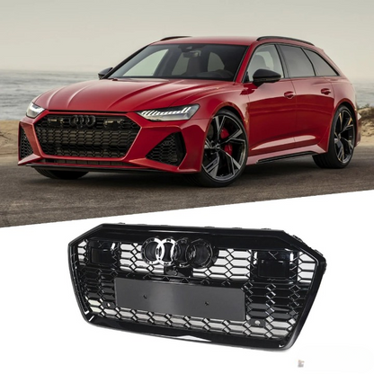 🔥2131 GRIGLIA A6 C8 2018+ LOOK RS6 RADAR NERO LUCIDO (TOP)🔥