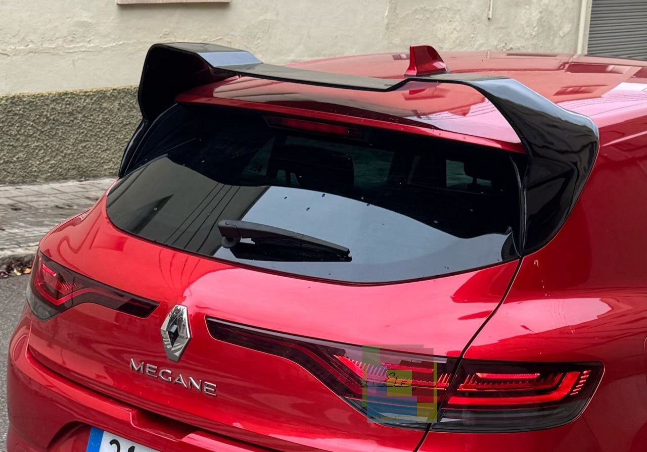 0387🔥RENAULT MEGANE 4 IV SPOILER POSTERIORE TETTO SPORTIVO RS ALETTONE 🔥