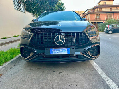 0818🔥GRIGLIA ANTERIORE  PER MERCEDES GLA H24720+ AMG PANAMERICANA NERA 🔥