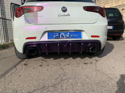 1924🔥DIFFUSORE ADATTO PER ALFA ROMEO GIULIETTA LOOK TUNING NERO LUCIDO 🔥