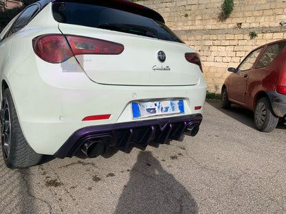 1924🔥DIFFUSORE ADATTO PER ALFA ROMEO GIULIETTA LOOK TUNING NERO LUCIDO 🔥