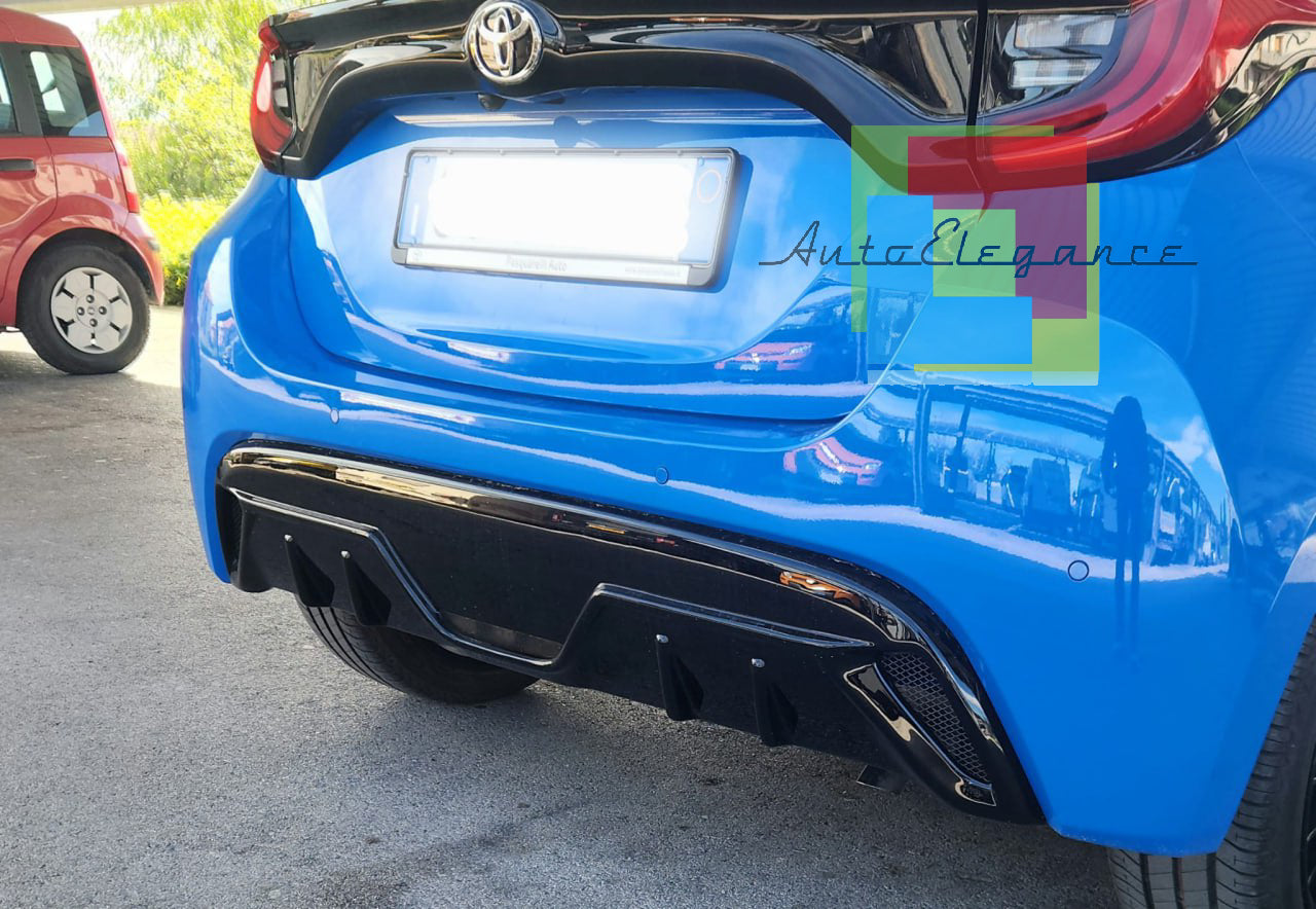 🔥DIFFUSORE  ADATTO PER TOYOTA YARIS MK4 2020+ LOOK NERO DESIGN SPORTIVO🔥