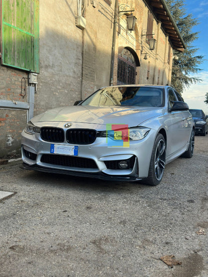 0767🔥SPLITTER ADATTO PER BMW SERIE 3 F80 2014-2018 M3 NERO LUCIDO🔥
