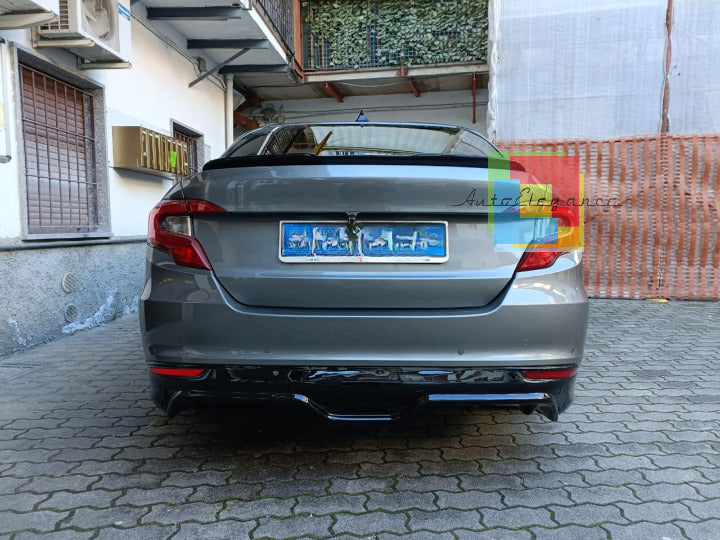 🔥1187 FIAT TIPO BERLINA 2014+ SOTTO PARAURTI POSTERIORE DIFFUSORE ABS -🔥