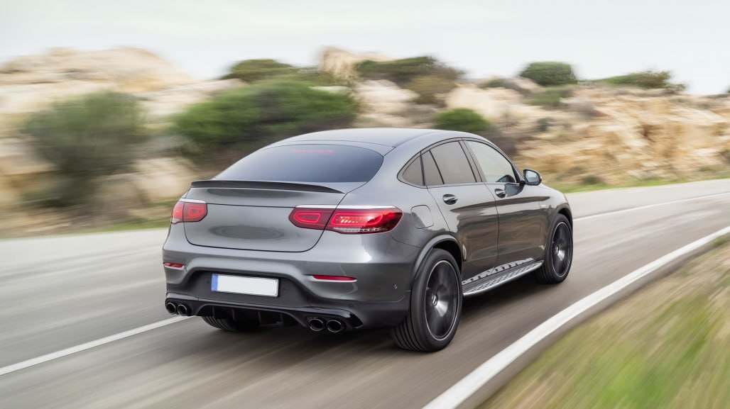 🔥2144 DIFFUSORE PER MERCEDES GLC C253 15-20 COUPE LOOK GLC43 AMG + TERMINALI🔥