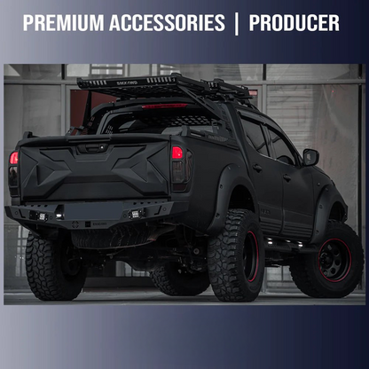 🔥2152 PROTEZIONE PORTELLONE ADATTO PER NAVARA NP300 (D23) 14-2021 NERO OPACO🔥
