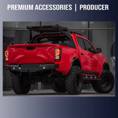 🔥2152 PROTEZIONE PORTELLONE ADATTO PER NAVARA NP300 (D23) 14-2021 NERO OPACO🔥