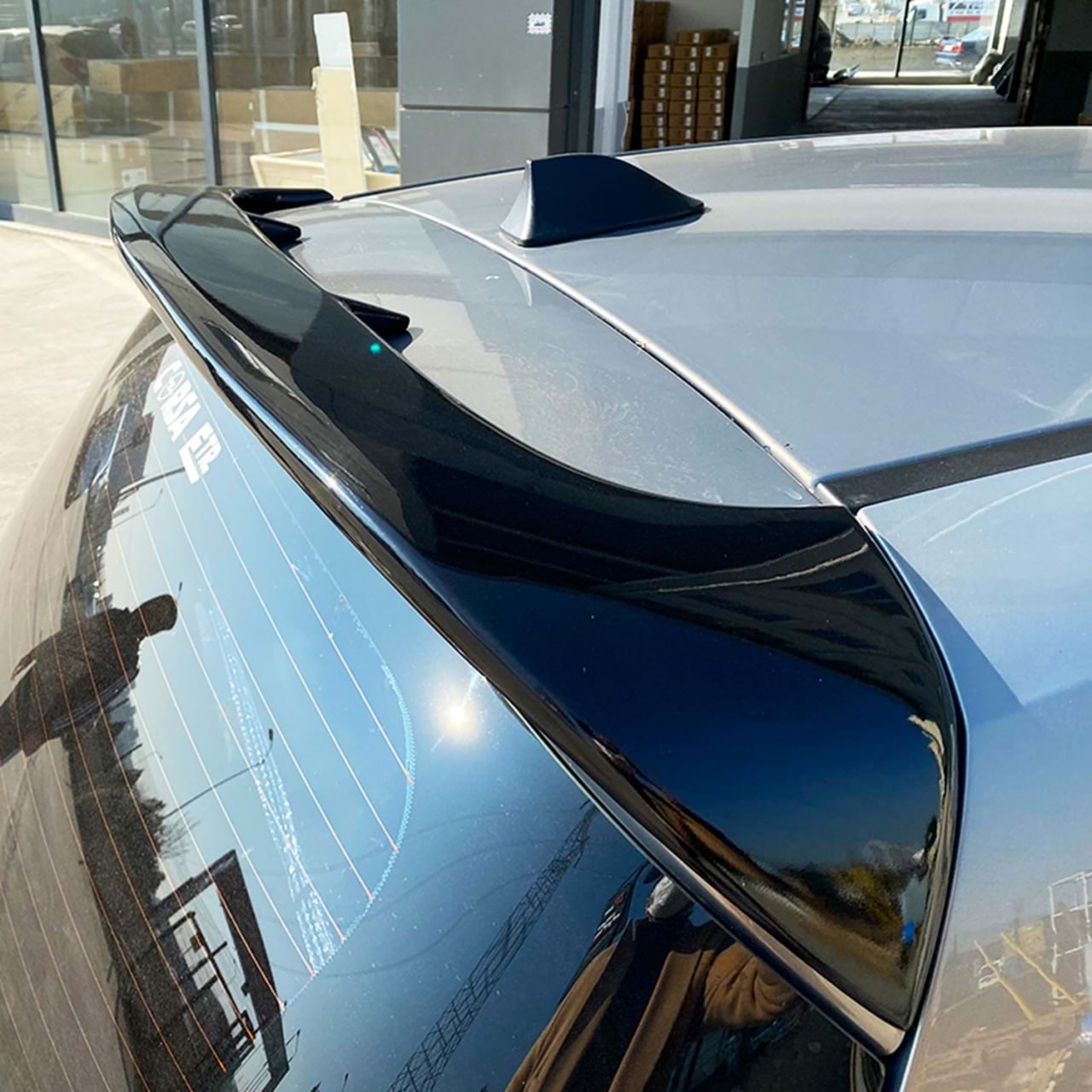 🔥2153 SPOILER ADATTO PER OPEL CORSA E 5 PORTE 2014-2019 NERO LUCIDO🔥