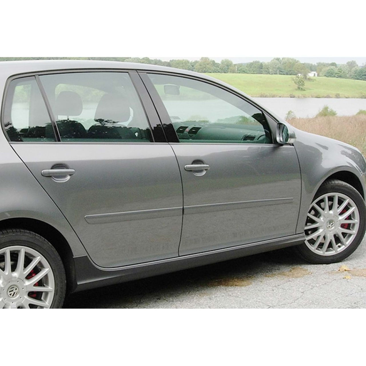 🔥2162 MINIGONNE ADATTO PER VW GOLF 6 3/5 PORTE GREZZE (185CM) ABS TOP🔥