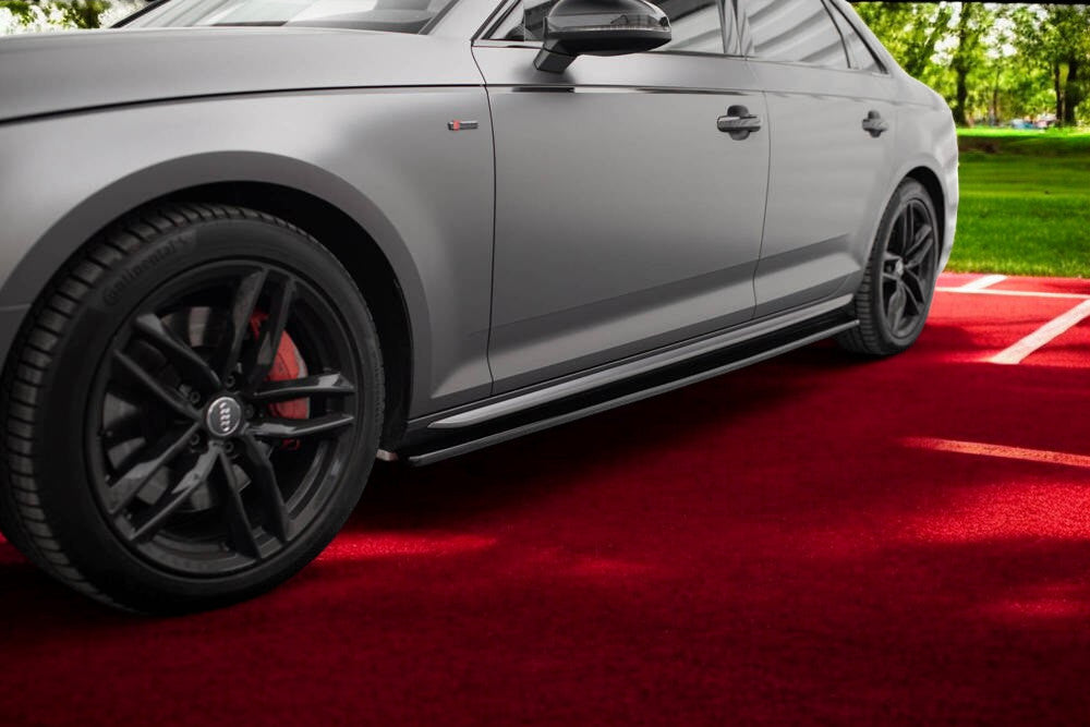 🔥2164 coppia minigonne laterali AUDI A4 da verniciare look S line🔥