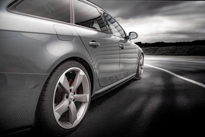 ⭐2164⭐coppia minigonne laterali AUDI A4 da verniciare look S line⭐