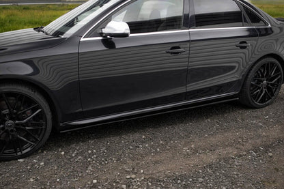 ⭐2164⭐coppia minigonne laterali AUDI A4 da verniciare look S line⭐