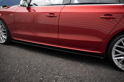 ⭐2164 coppia minigonne laterali AUDI A5, A5 sportback da verniciare look S line⭐