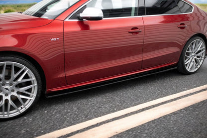 ⭐2164 coppia minigonne laterali AUDI A5, A5 sportback da verniciare look S line⭐