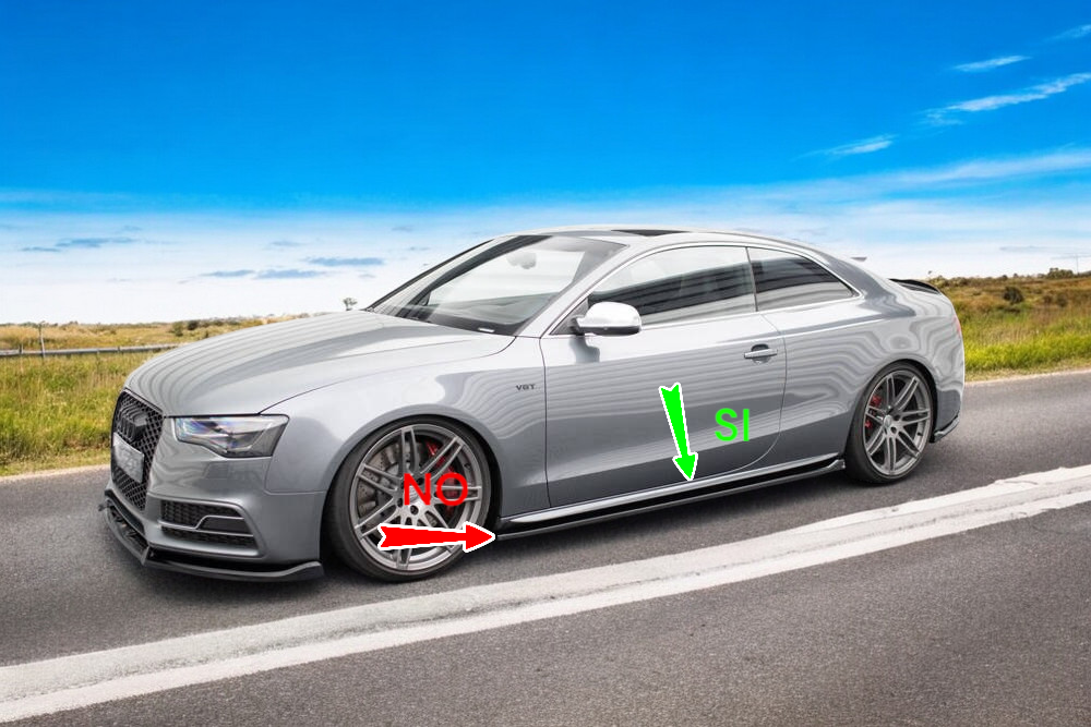 2164⭐MINIGONNE LATELARI audi a4 a5 sportback a6 c7 a64f da verniciar look sline⭐