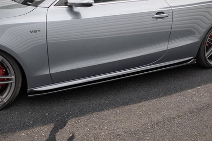 ⭐2164 coppia minigonne laterali AUDI A5, A5 sportback da verniciare look S line⭐