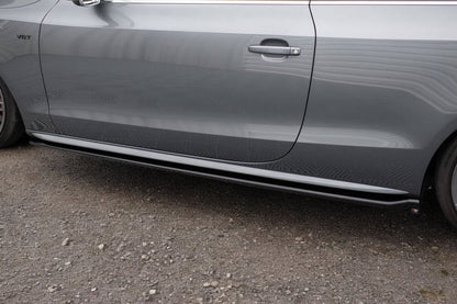 ⭐2164 coppia minigonne laterali AUDI A5, A5 sportback da verniciare look S line⭐