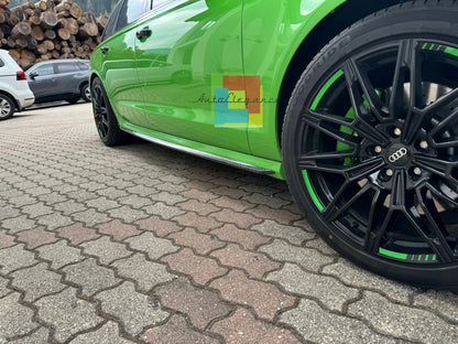 ⭐2164 COPPIA MINIGONNE LATELARI PER AUDI A6 c7, A6 4f da verniciare look S line⭐