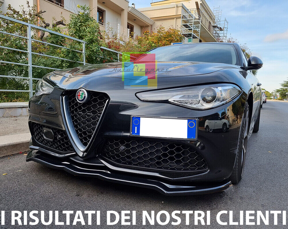 💕ART. 0393 SPLITTER ALFA  GIULIA STANDARD / VELOCE NERO LUCIDO 💕