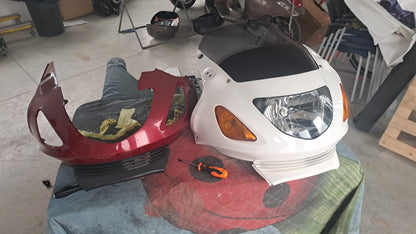 🔥HONDA NTV 650 DEAUVILLE - CARENATURA ANTERIORE, MUSO, CALANDRA NUOVO++🔥