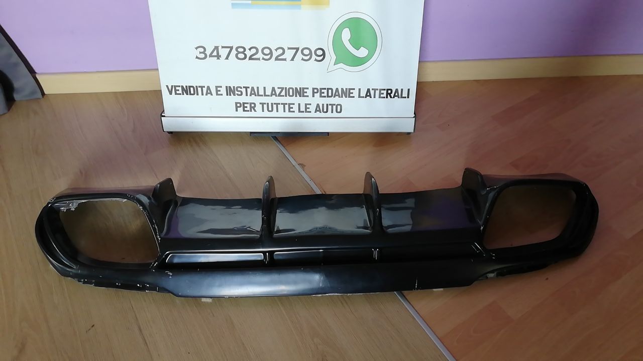 ⭐0345 DIFFUSORE ADATTO PER  GIULIA 16-21 STANDARD LOOK QUADRIFOGLIO NERO LUCIDO⭐