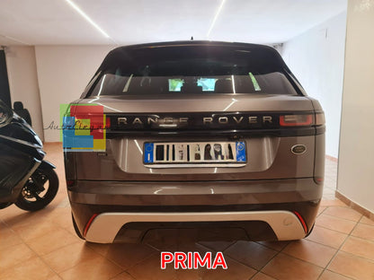 🔥0755 DIFFUSORE RANGE ROVER VELAR SUVL560 17+TERMINALI  ALL BLACK NERO LUCIDO🔥