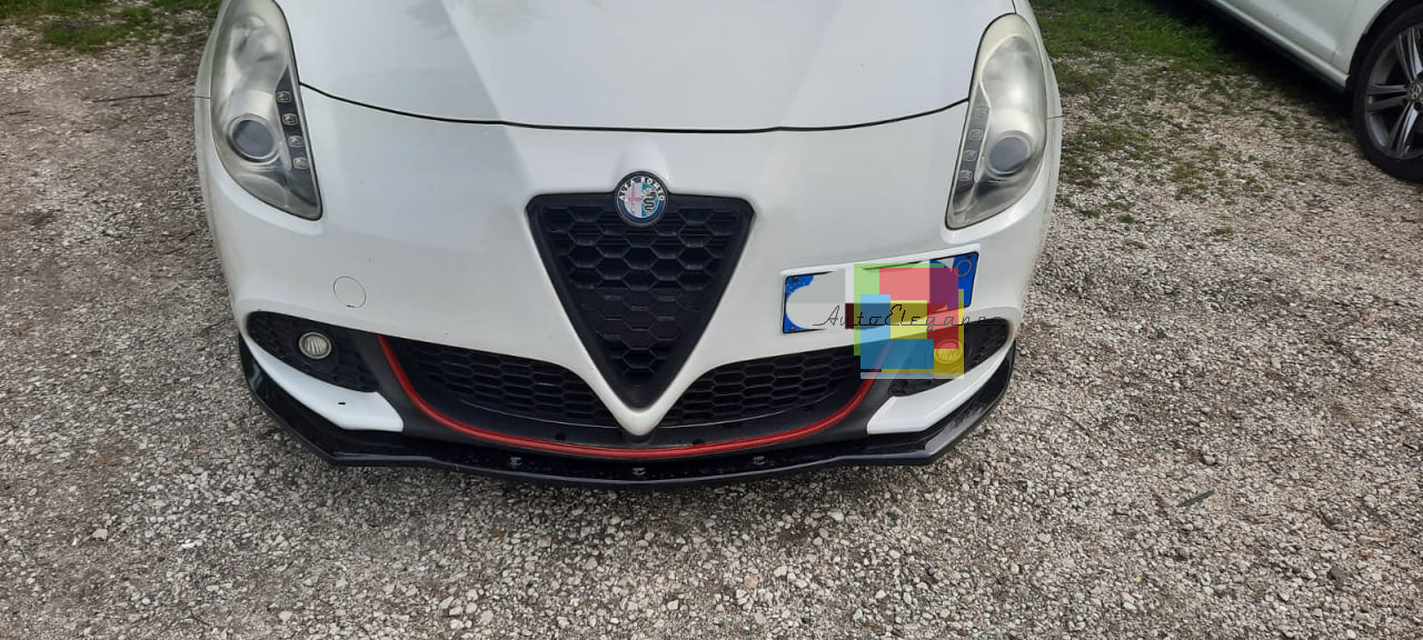 🔥💥1842 SPLITTER ADATTO PER ALFA ROMEO GIULIETTA 2010-2020 NERO LUCIDO💥🔥