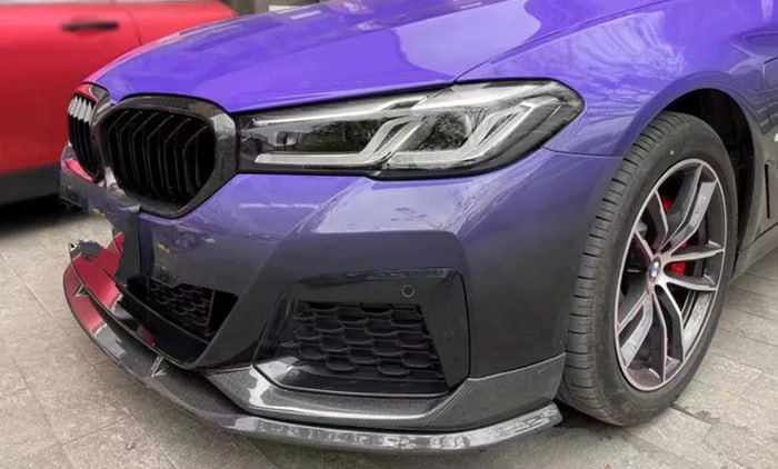 🔥2171 SPLITTER ADATTO PER BMW SERIE 5 G30 G31 2020+ MSPORT NERO LUCIDO🔥