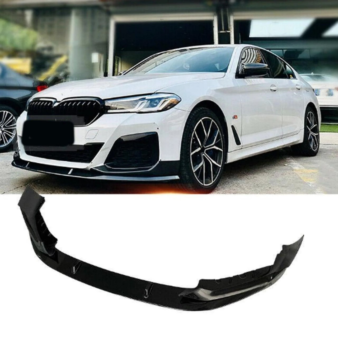 🔥2171 SPLITTER ADATTO PER BMW SERIE 5 G30 G31 2020+ MSPORT NERO LUCIDO🔥