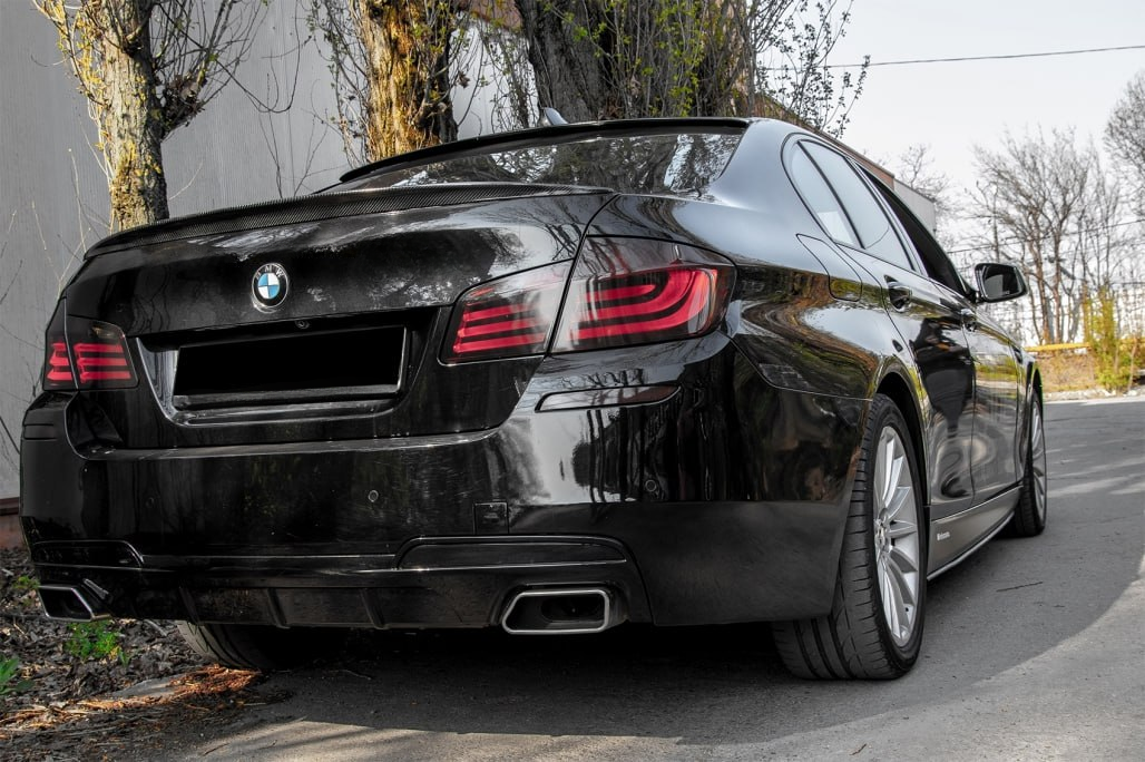🔥2172 TERMINALI ADATTO PER BMW SERIE 5 F10 F11 2013-2017 CROMATI🔥
