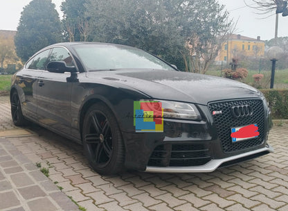 1484⭐PARAURTI ANTERIORE ADATTO PER AUDI A5 8T PRE-FACELIFT LOOK GREZ DESIGN RS5⭐