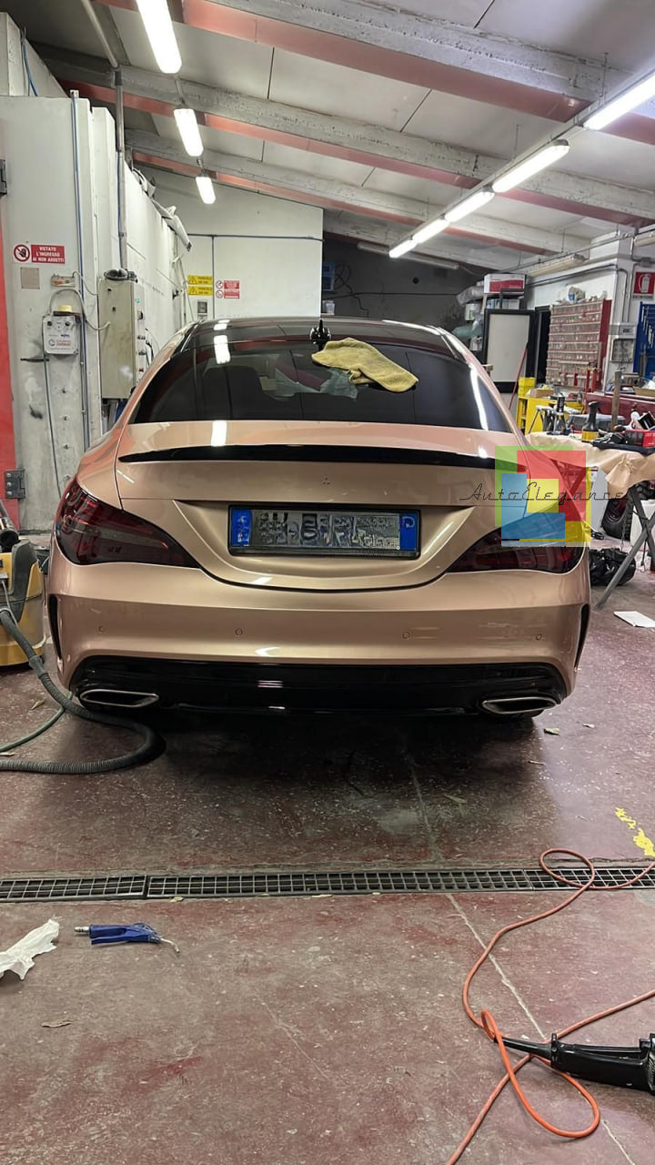 0172⭐Spoiler adatto per Mercedes Benz CLS C117 W117 coupe nero lucido⭐