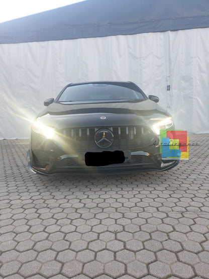 0122🔥KIT AERO ADATTO PER MERCEDES CLASSE A W177 AMG CON BAFFO NERO  (ADESIVO)🔥