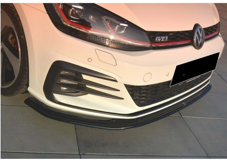 🔥0101 SPLITTER ADATTO PER VW GOLF 7.5 GTI GTD RLINE 2017-2019 NERO LUCIDO🔥