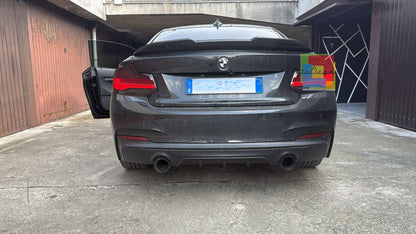 0119⭐DIFFUSORE POSTERIORE BMW SERIE 2 F22 F23 SOTTO PARAURTI M SPORT ABS GREZZO⭐