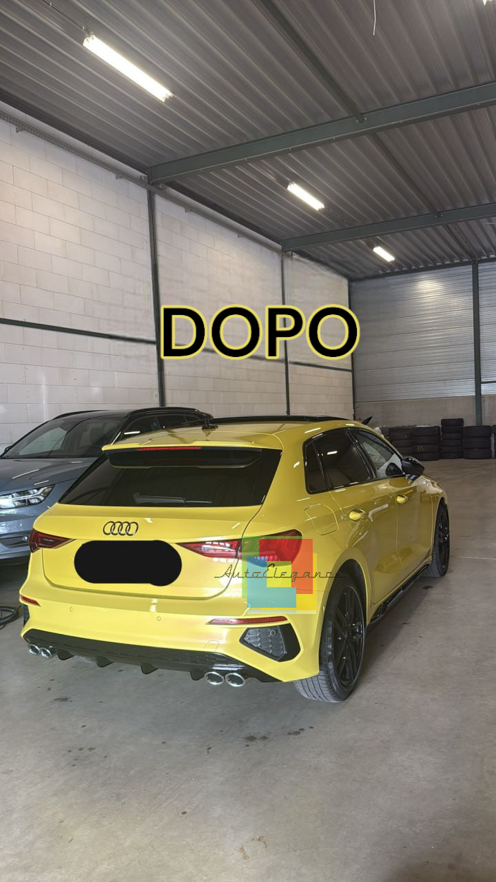 🔥1085 DIFFUSORE ADATTO PER A3 8Y 2020+ SPORTBACK LOOK S3 PER PARAURTI SLINE🔥