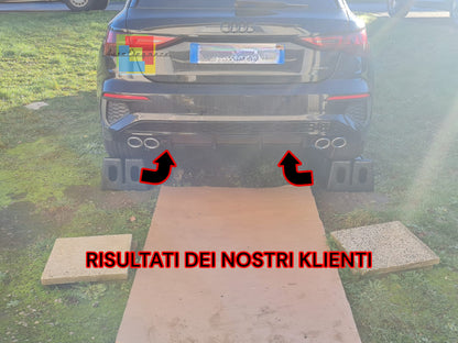 1085🔥DIFFUSORE ADATTO PER AUDI A3 8Y 20+ SPORTBACK LOOK S3 PER PARAURTI SLINE⭐