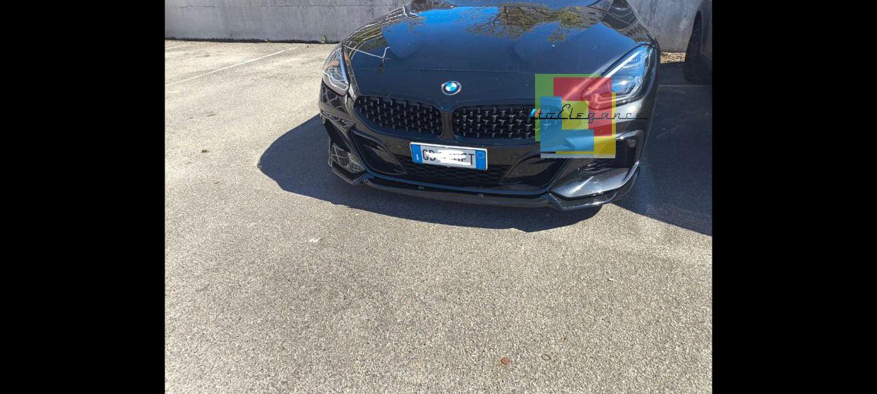 ⭐0212⭐SPLITTER ANTERIORE ADATTO PER BMW Z4 G29 2018+ M LOOK SPORT NERO LUCIDO 🔥