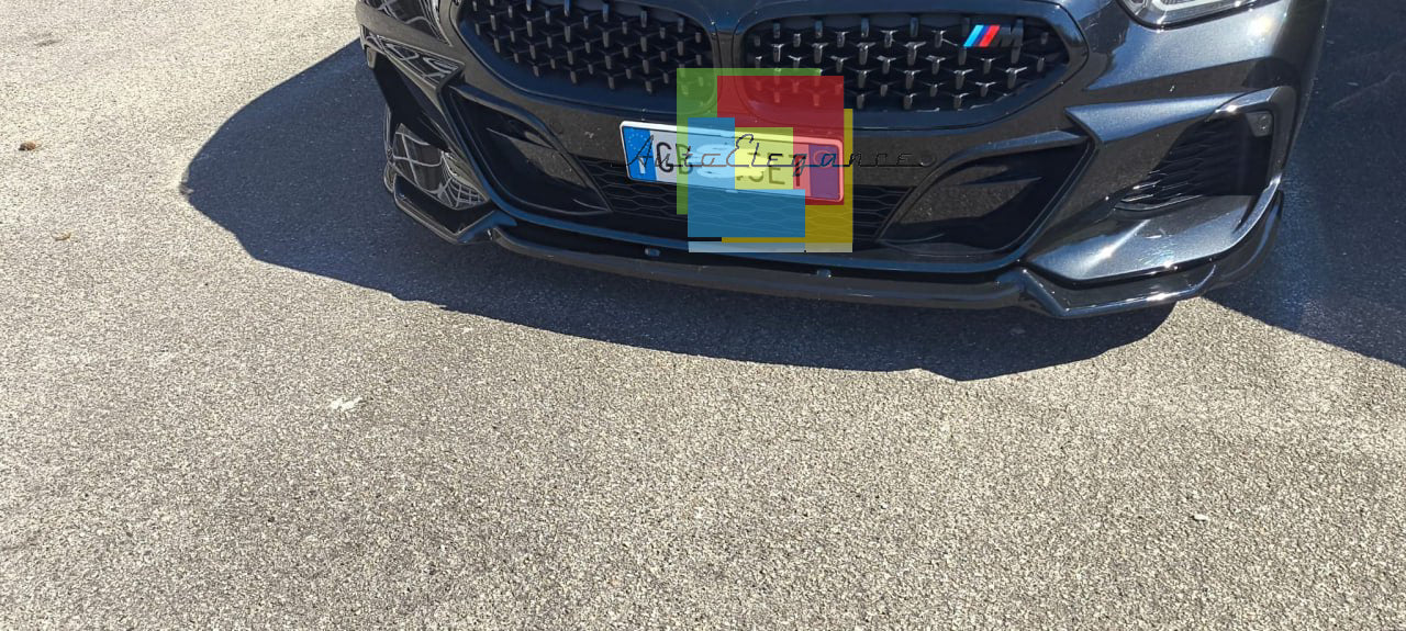 ⭐0212⭐SPLITTER ANTERIORE ADATTO PER BMW Z4 G29 2018+ M LOOK SPORT NERO LUCIDO 🔥