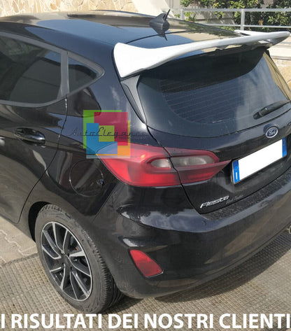 🔥2151 SPOILER ADATTO PER FORD FIESTA MK8 2017-2021 LOOK RC NERO LUCIDO 🔥