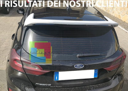 🔥2151 SPOILER ADATTO PER FORD FIESTA MK8 2017-2021 LOOK RC NERO LUCIDO 🔥